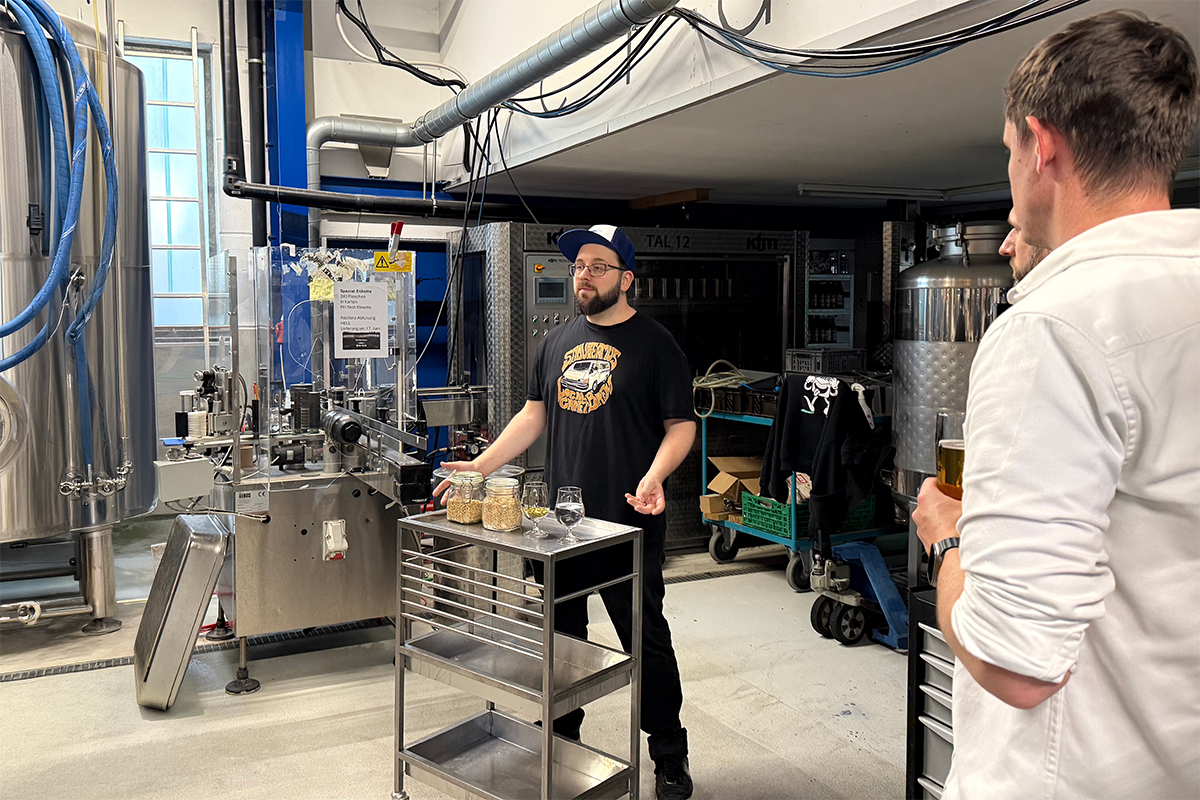 Produktion Vetropack Leichtglasflasche Echovai